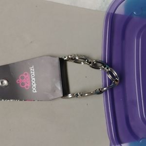 Paparazzi Silver textured bracelet